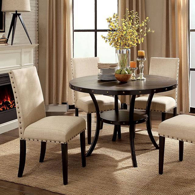 Kaitlin Light Walnut Round Dining Table