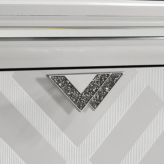 Emmeline Chest White Solid Wood