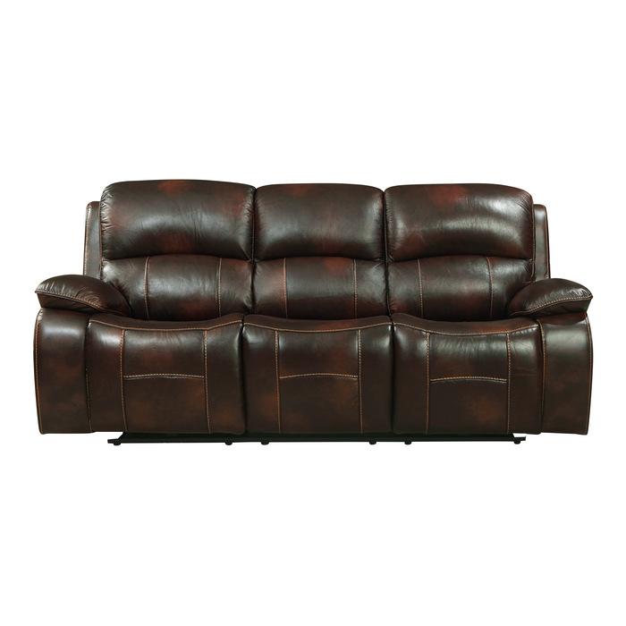 Mahala Double Reclining Sofa in Brown 8200BRW-3