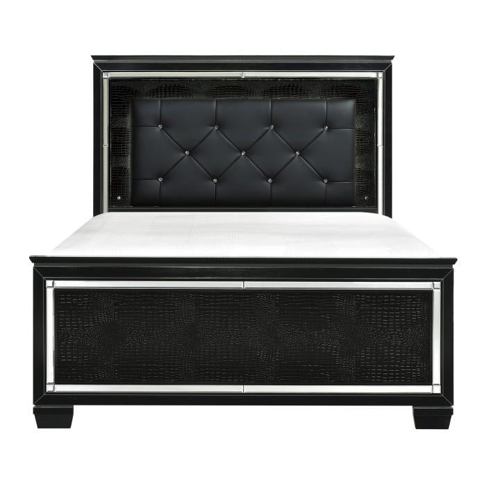 Homelegance Allura Full Panel Bed in Black 1916FBK-1* image