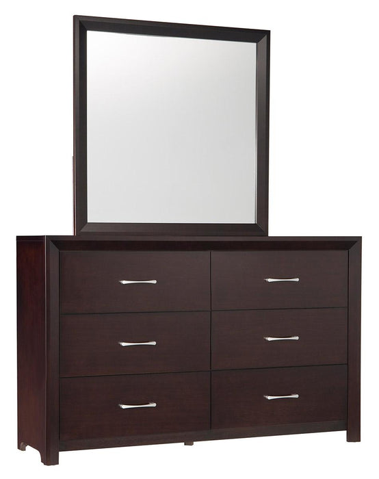 Homelegance Edina 6 Drawer Dresser in Espresso-Hinted Cherry 2145-5