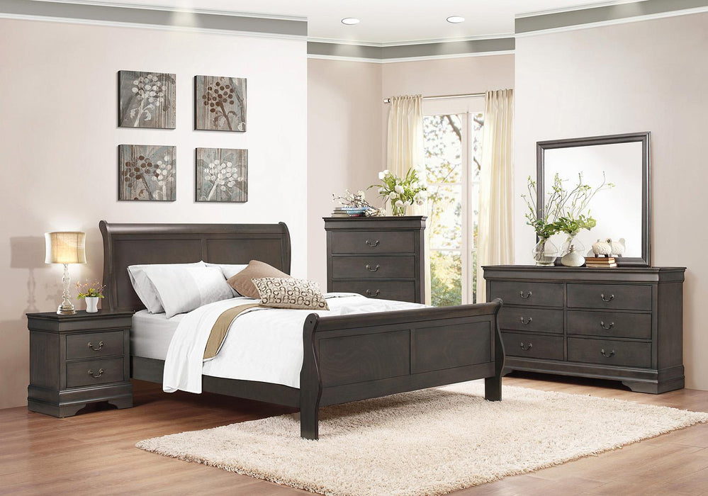 Homelegance Mayville Queen Sleigh Bed in Gray 2147SG-1