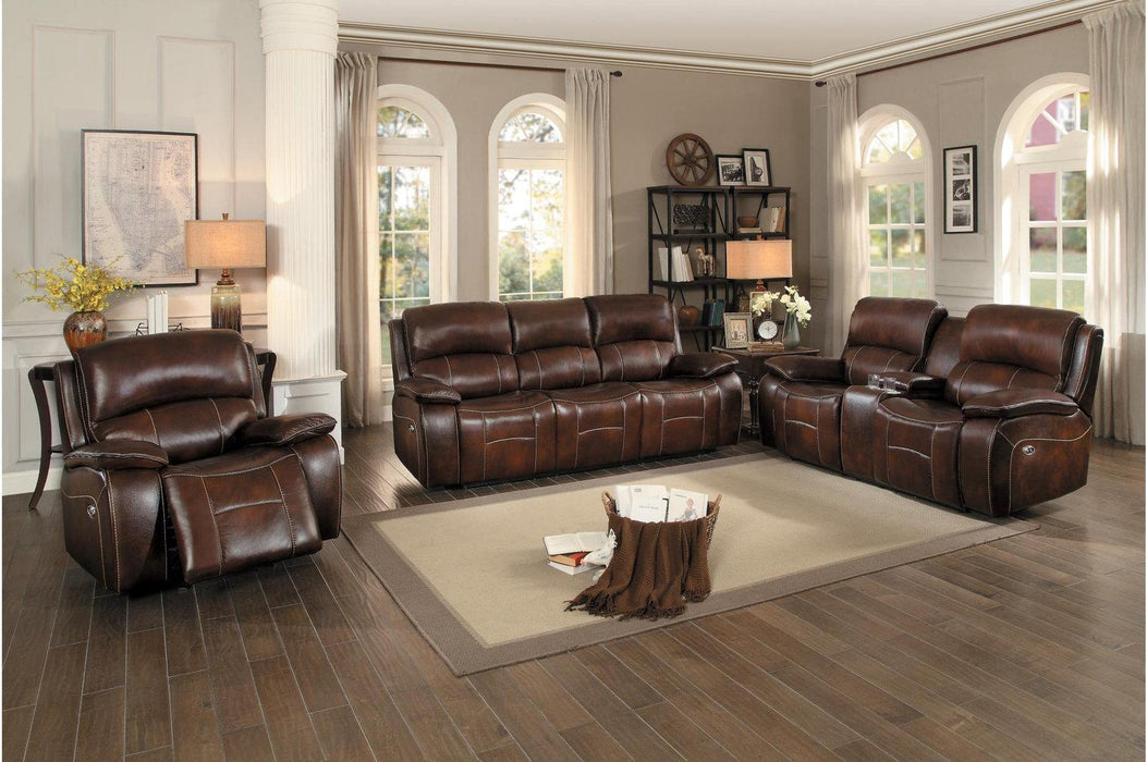 Mahala Double Reclining Sofa in Brown 8200BRW-3