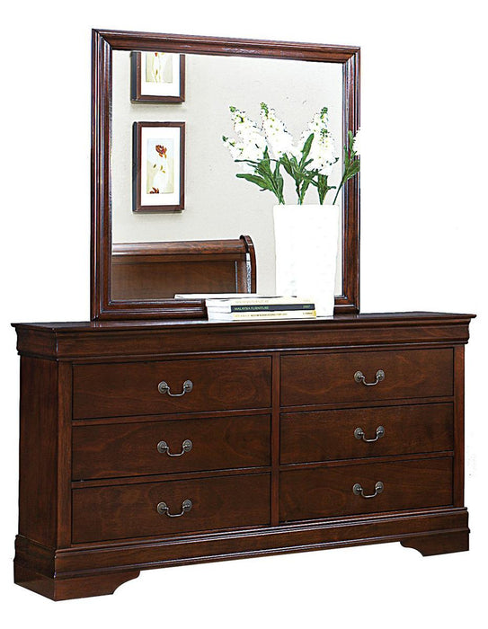 Mayville 6 Drawer Dresser in Brown Cherry 2147-5