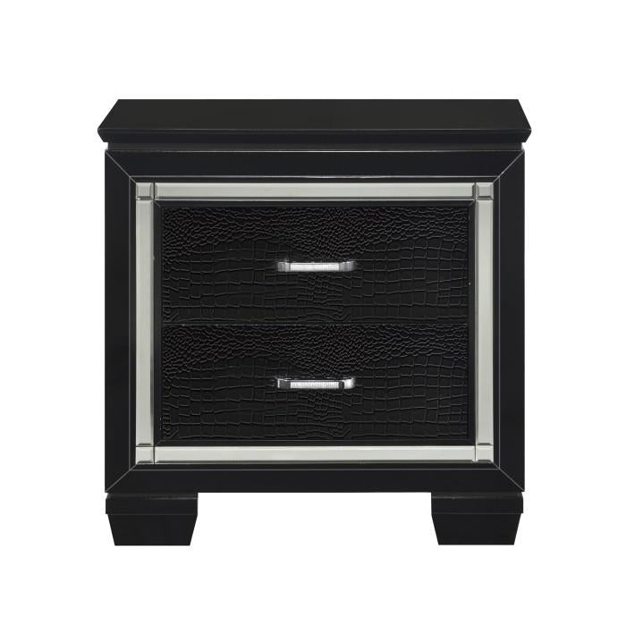 Allura Nightstand in Black 1916BK-4 image