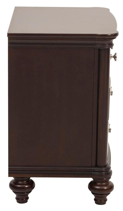 Marston 3 Drawer Nightstand in Dark Cherry 2615DC-4