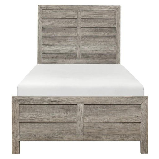 Mandan Twin Panel Bed in Weathered Gray 1910GYT-1* image