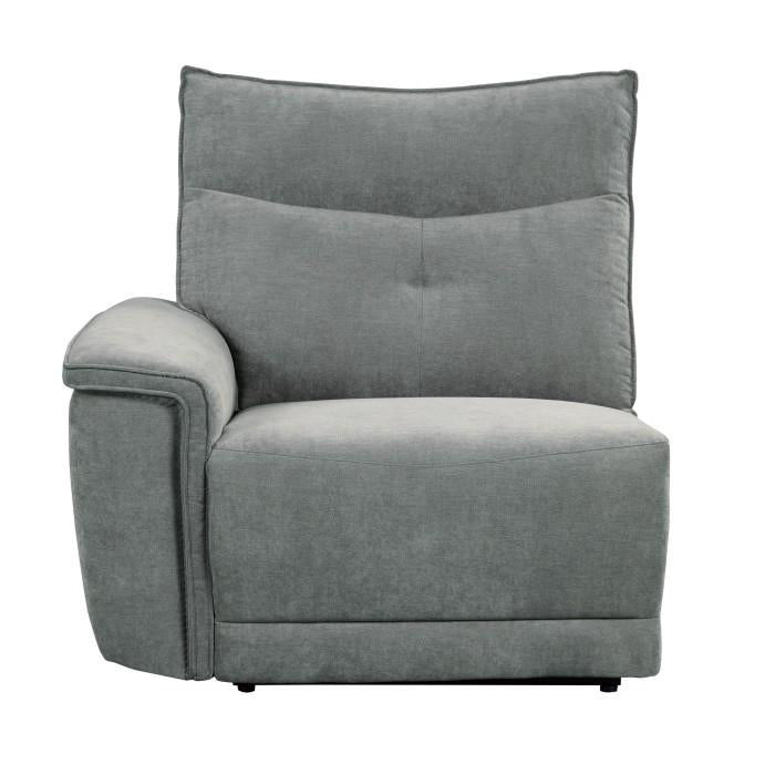 Tesoro Power Left Side Reclining Chair in Dark Gray 9509DG-LRPWH