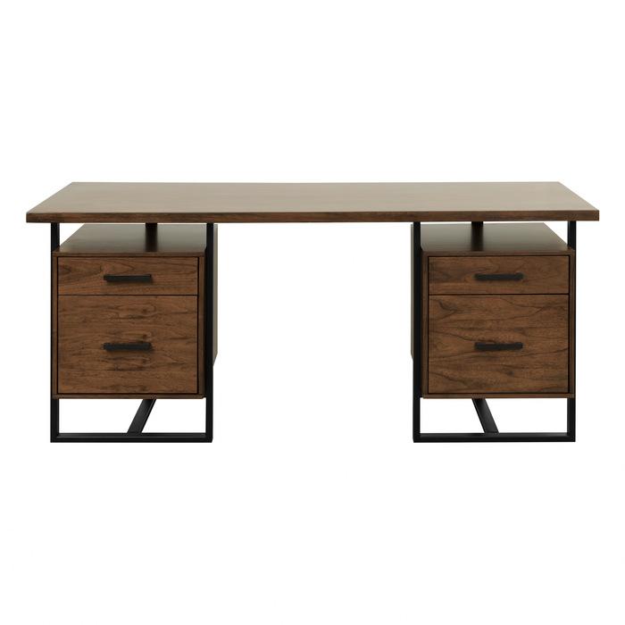 Sedley Writing Desk with Two Cabinets in Walnut 5415RF-15* image