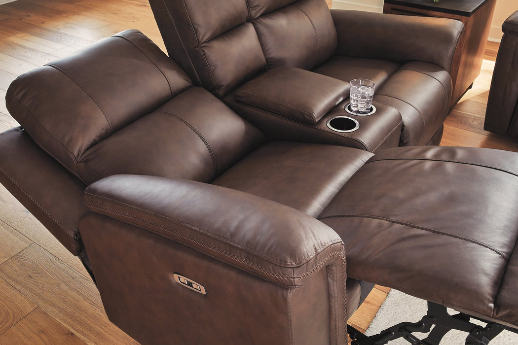 Bleckley Power Reclining Loveseat with Console