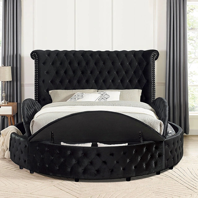 Sansom Queen Bed Velvet