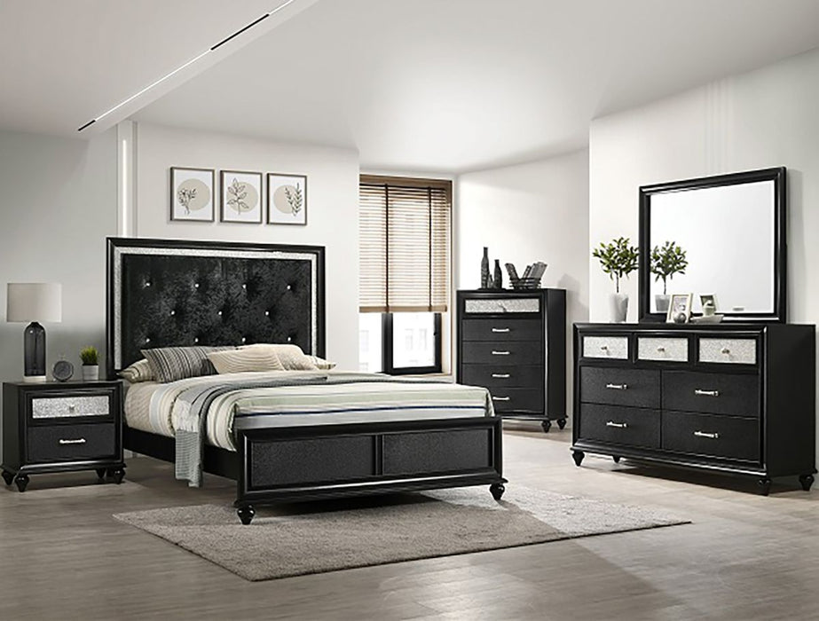Crown Mark Furniture Lila 7 Drawer Dresser in Black