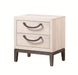 Crown Mark Furniture Veda 2 Drawer Nightstand in Beige image