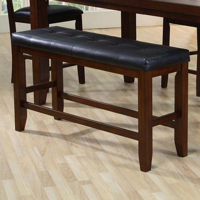 Crown Mark Bardstown Counter Height Bench in Espresso