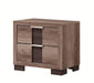 Crown Mark Furniture Rangley 2 Drawer Nightstand in Brown image