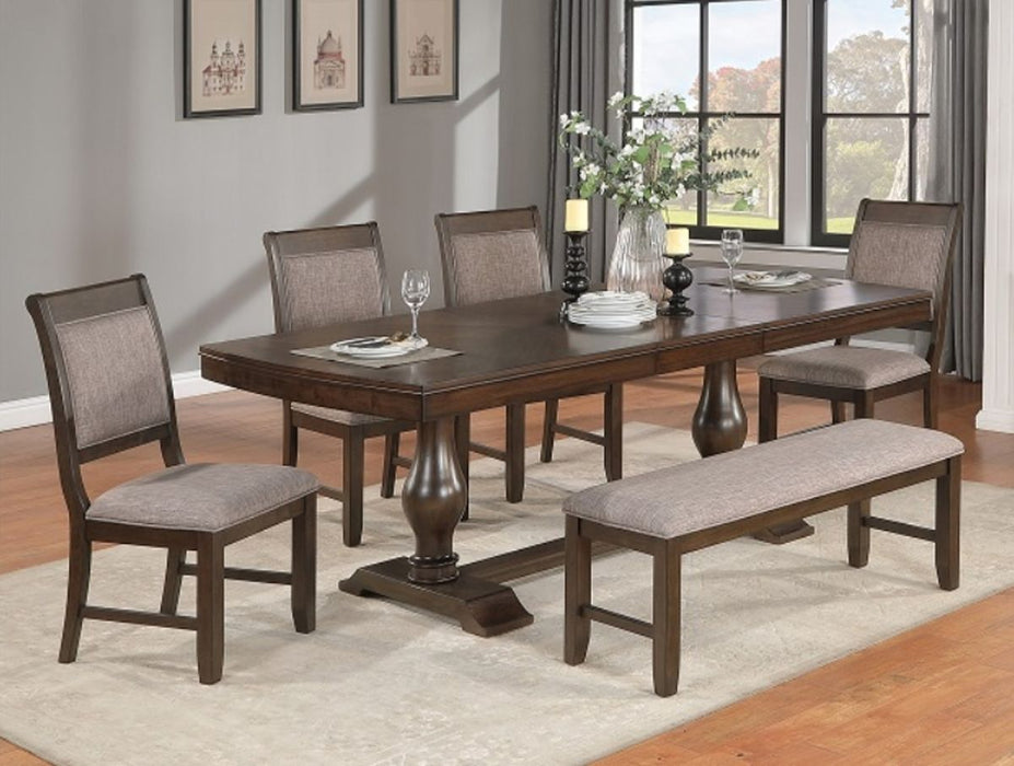 Crown Mark Furniture Tarin Dining Table in Brown image
