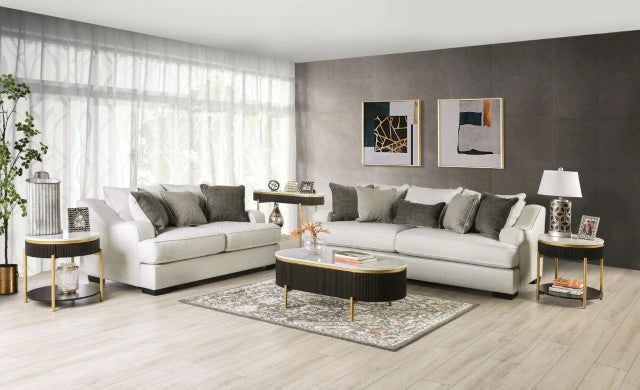 SKYLINE Loveseat, Pewter/Gray