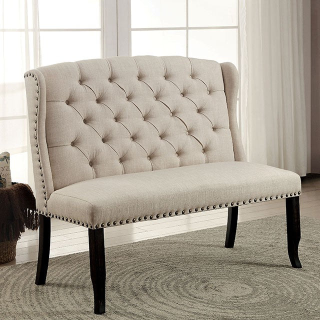 Sania 9 Pc Dining Table Set Beige