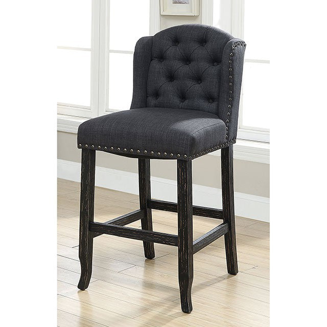Sania Bar Chair (2/Box) Black