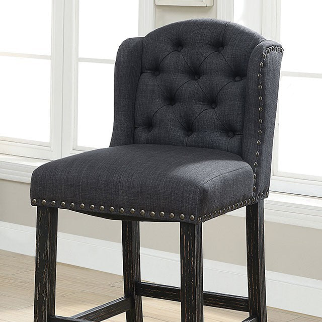 Sania Bar Chair (2/Box) Black