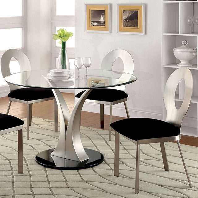 Valo 5 Pc Dining Table Set Black