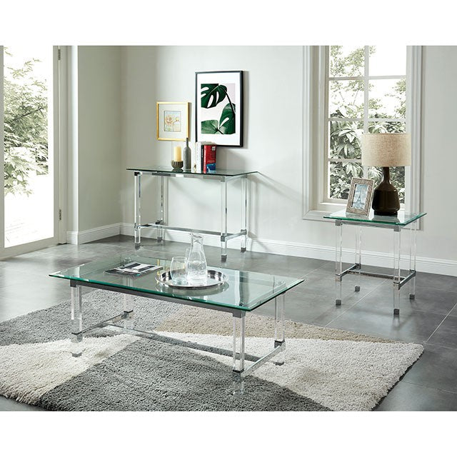 Tuva End Table Chorme