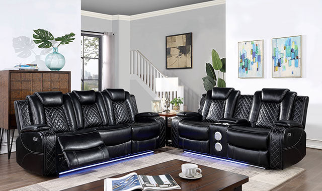 Lubeck Power Sofa Black