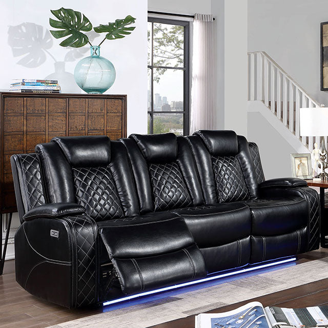 Lubeck Power Sofa Black