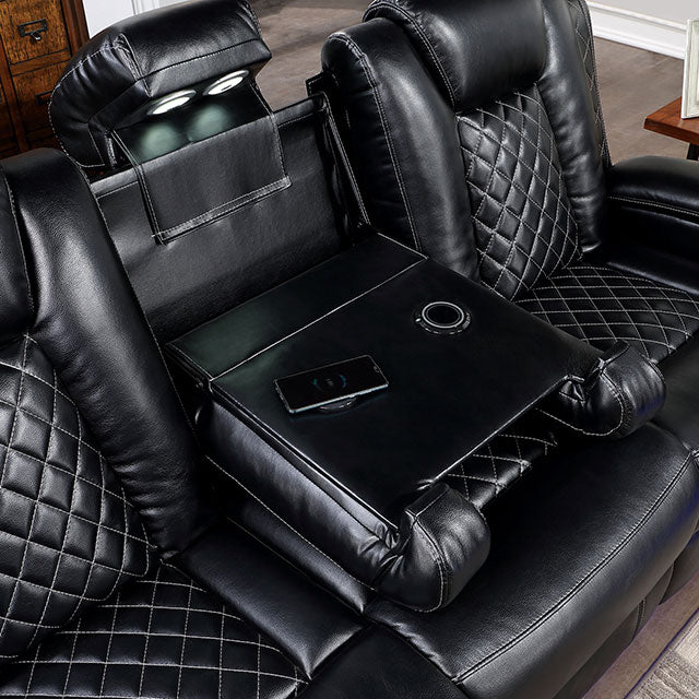 Lubeck Power Sofa Black