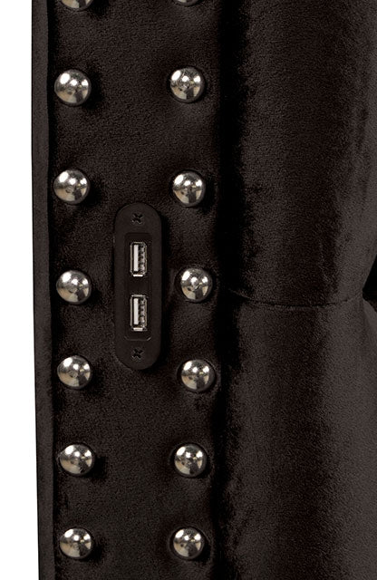 Sansom Queen Bed Velvet