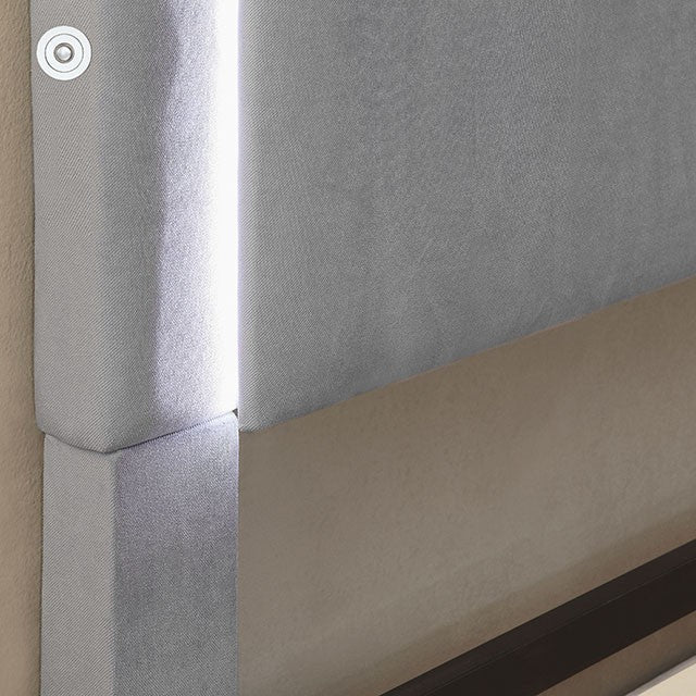 Erglow E.King Bed, Gray