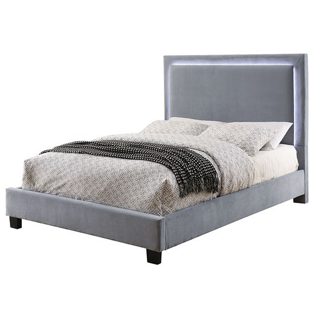 Erglow E.King Bed, Gray