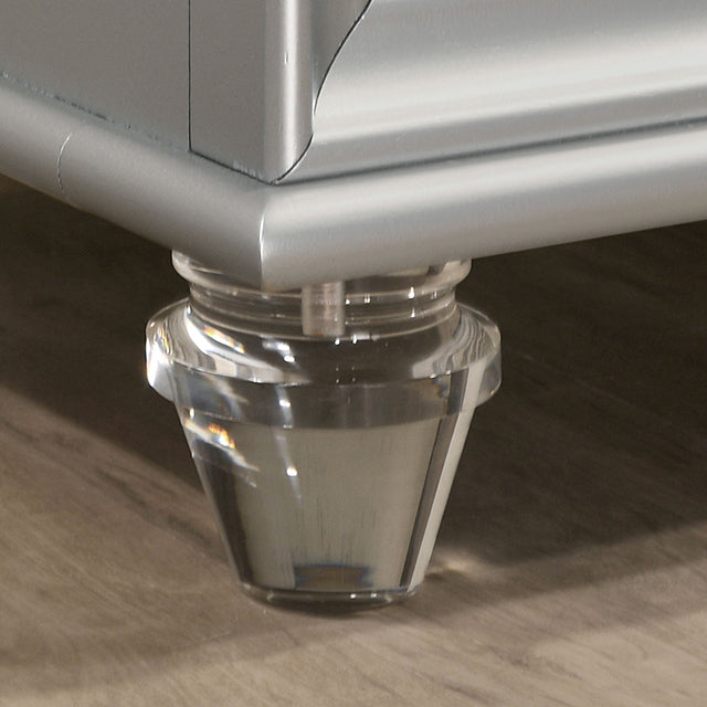 Maddie Bench Silver Solid Wood