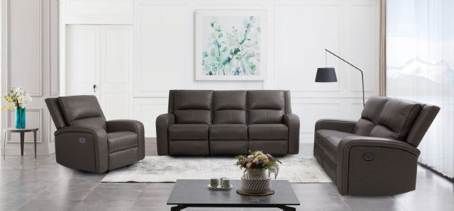 Vasilios Power Loveseat Gray
