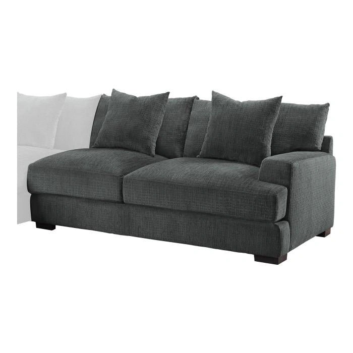 Worchester Right Side 2-Seater in Gray 9857DG-2R