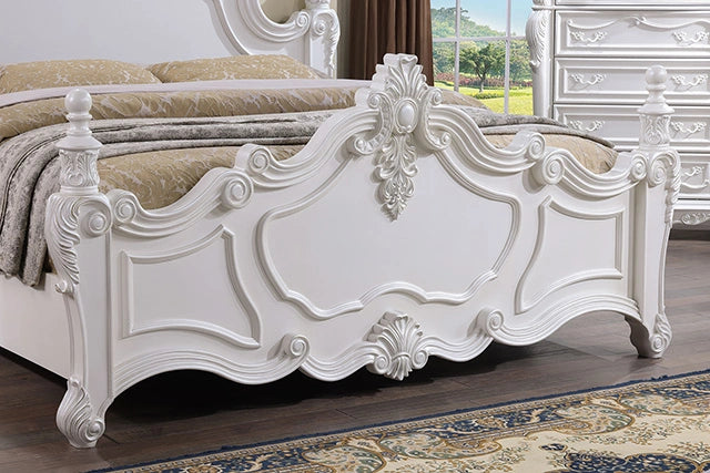 Francione Bed Chrome & Cherry