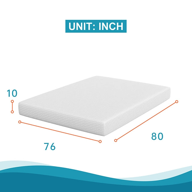 Artemisia 10" Cal.King Memory Foam Mattress White