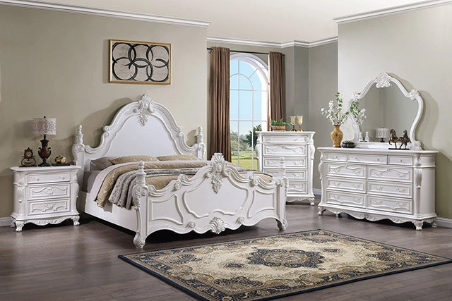 Francione Bed Chrome & Cherry