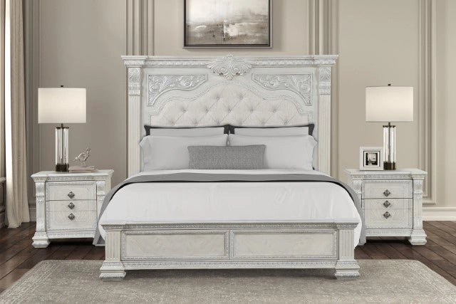 Promenade Bed Brown & White