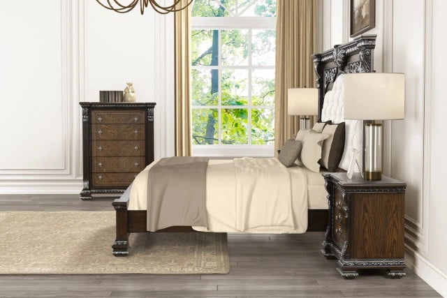 Promenade Bed Brown & White