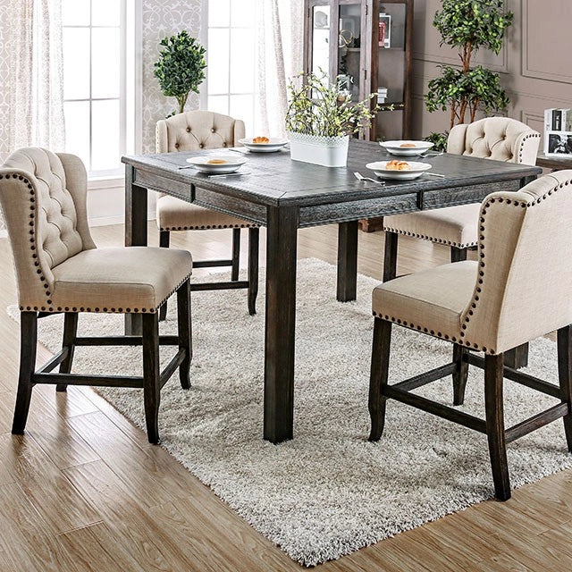 Sania Counter Ht. Table Black
