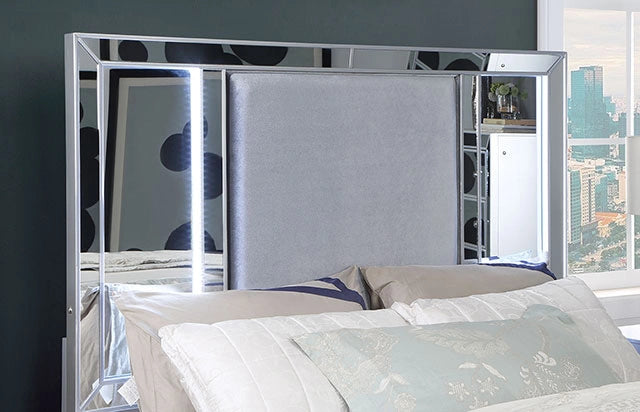 BELLADONNA Cal.King, E.King & Queen Bed, Silver