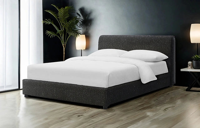 Vertham E.King, Full, & Queen Bed White & Black