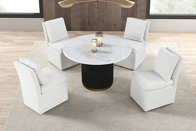 Varde 5 Pc Dining Table Set Black