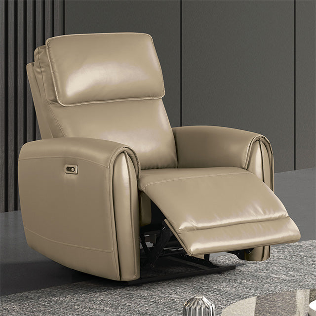 Schlieren Power Recliner Beige
