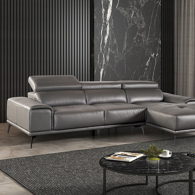 Vadso Sectional, Right Chaise Dark