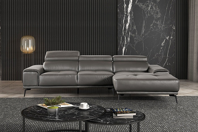 Vadso Sectional, Right Chaise Dark