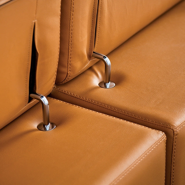 Vadso Sectional, Left Chaise Tangerine