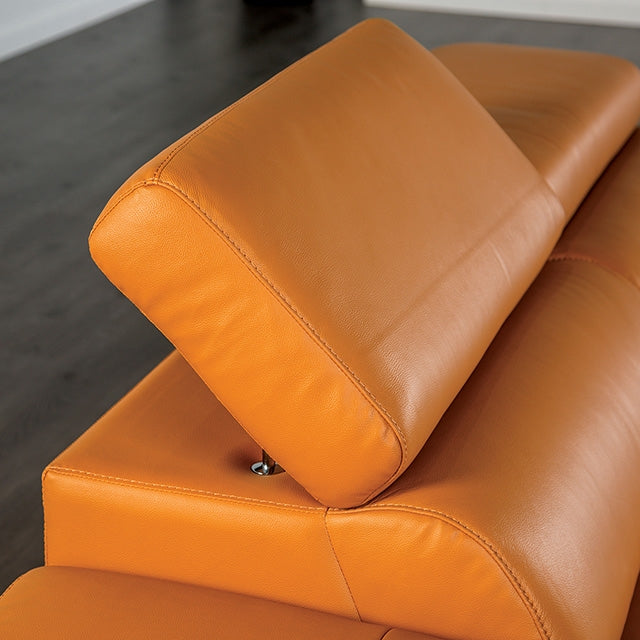 Vadso Sectional, Left Chaise Tangerine