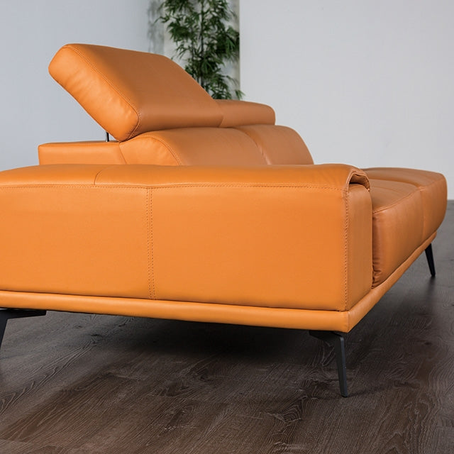 Vadso Sectional, Left Chaise Tangerine